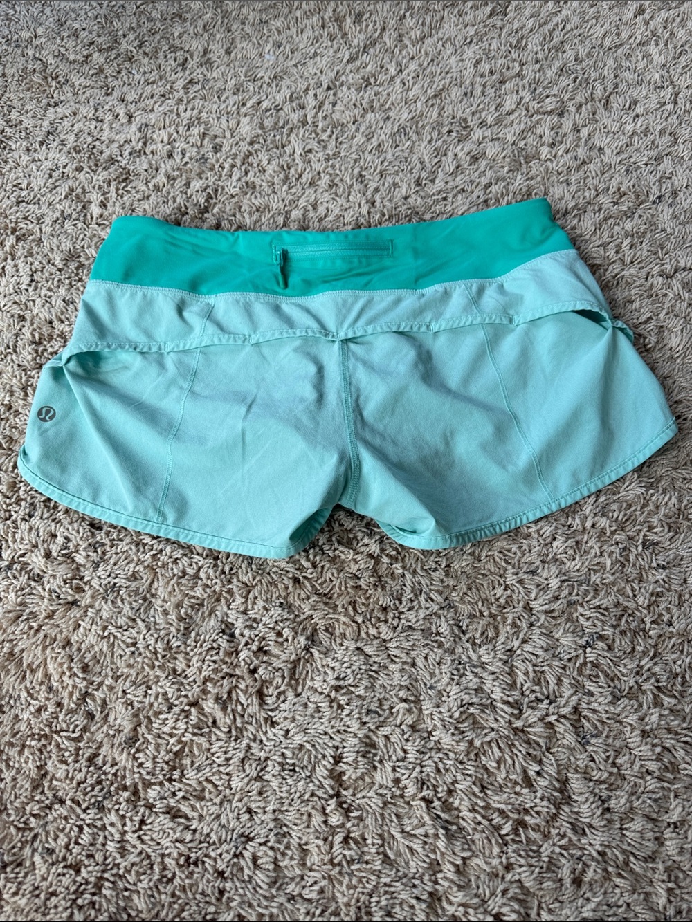 lululemon athletica Mint and Teal Athletic Shorts